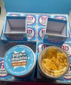 Bask N Dabbins live resin THC extracts in 1 oz baller jars for sale online