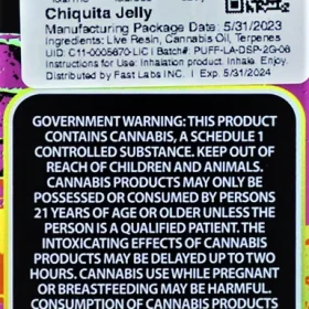 Puff La Chiquita Jelly disposable vape